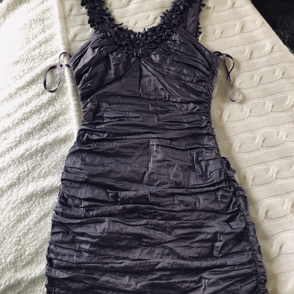 BCBG MAXAZRIA Megan ruched cocktail dress